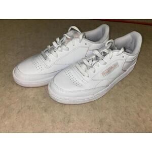 Reebok Women Club C 85 Sneakers White/Pink 100033091 Size 9.5